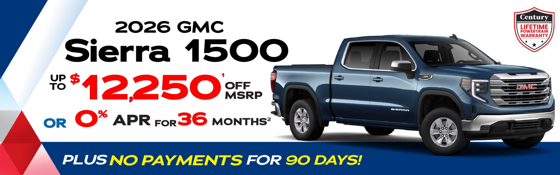 2026 GMC Sierra 1500 - up to $12,250 off MSRP