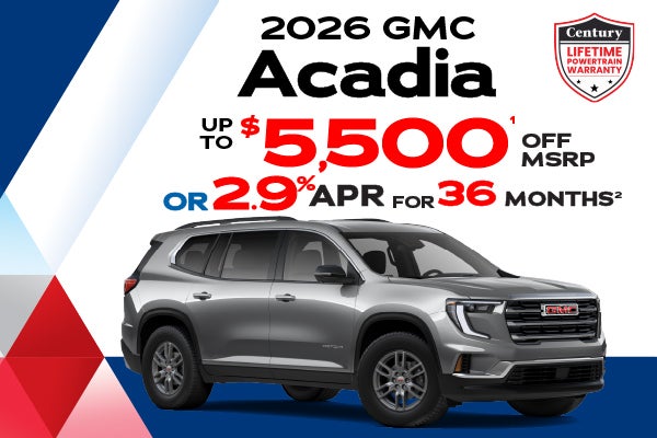 2026 GMC Acadia - up to $5500 off MSRP | 2.9% APR