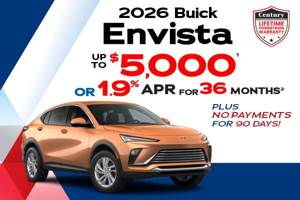 2026 Buick Envista -up to $5000 off MSRP or 1.9% APR