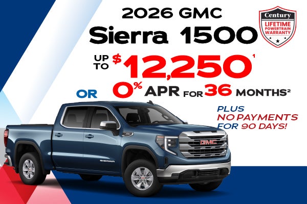 2026 GMC Sierra 1500 - up to $12,250 off MSRP